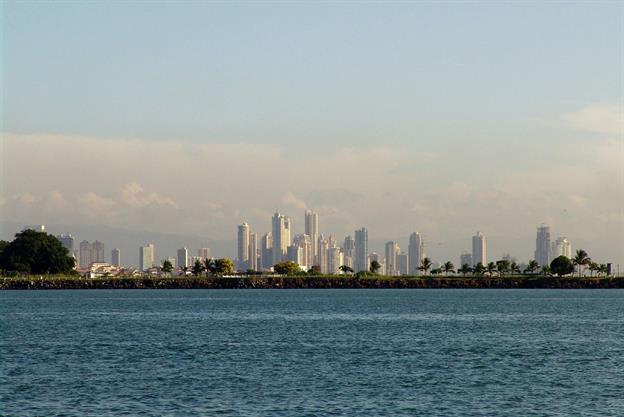 Skyline von Panama-City - eine sehr moderne Stadt.